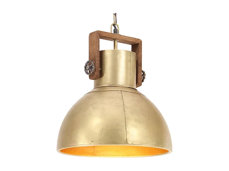 Candeeiro Suspenso Industrial Redondo em Bronze com E27 25W