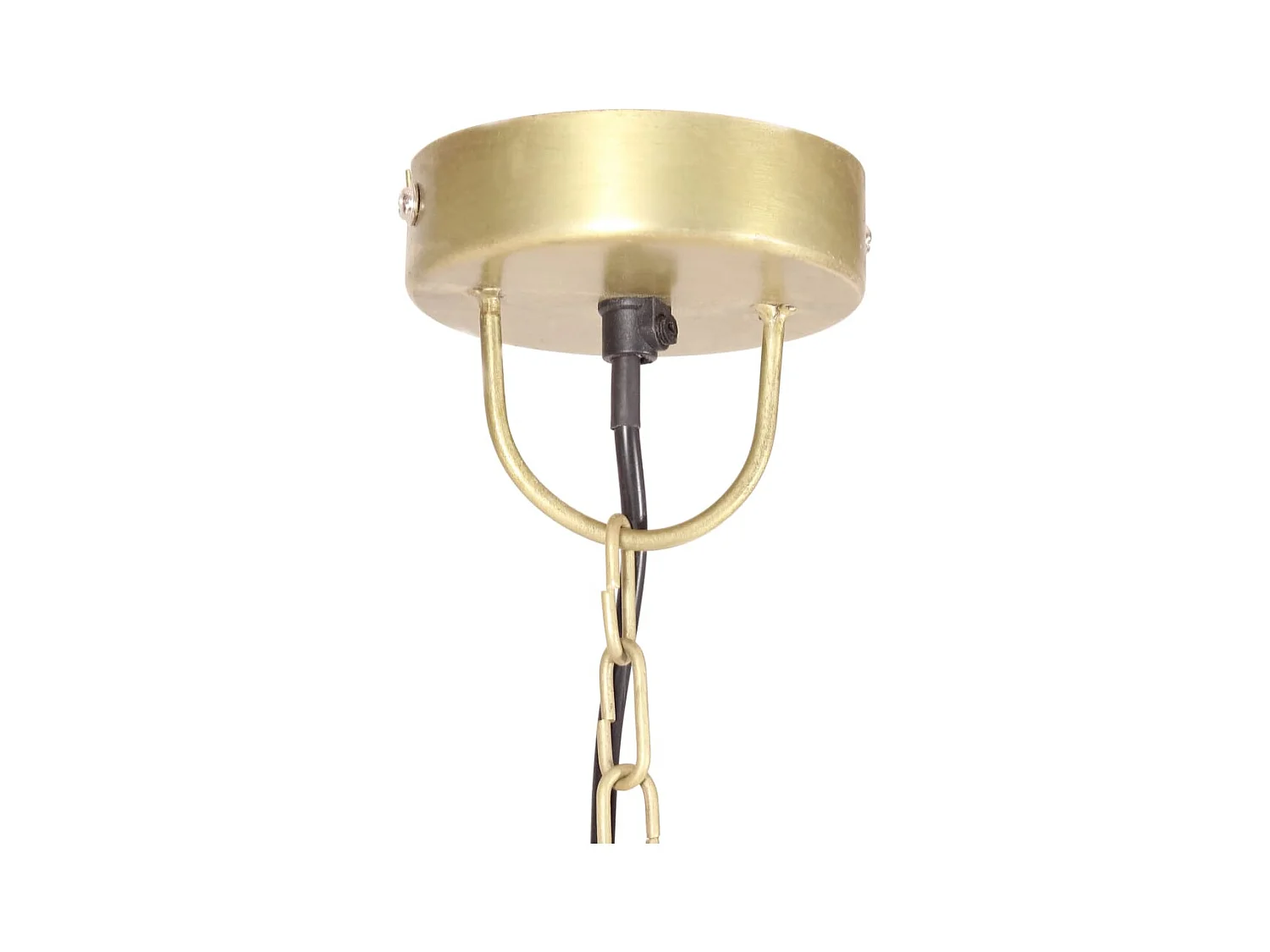 Lámpara colgante industrial redonda 25 W latón 42 cm E27