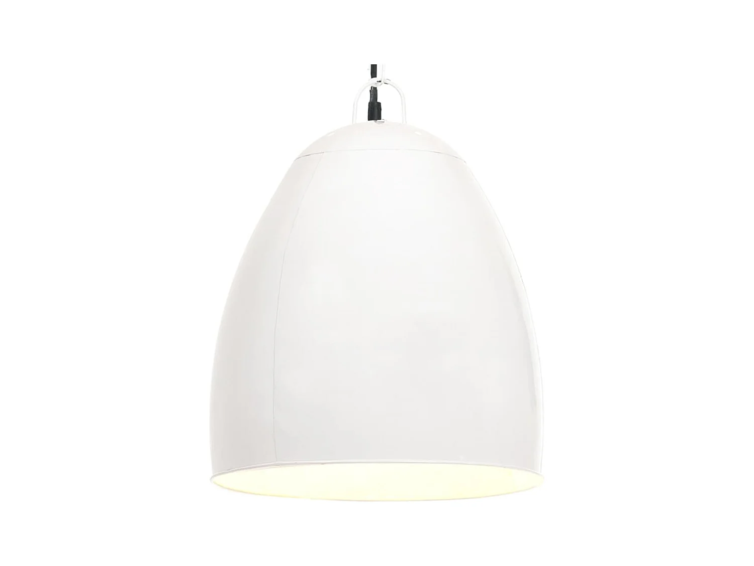 Lampe suspendue industrielle 25 W Blanc Rond 42 cm E27