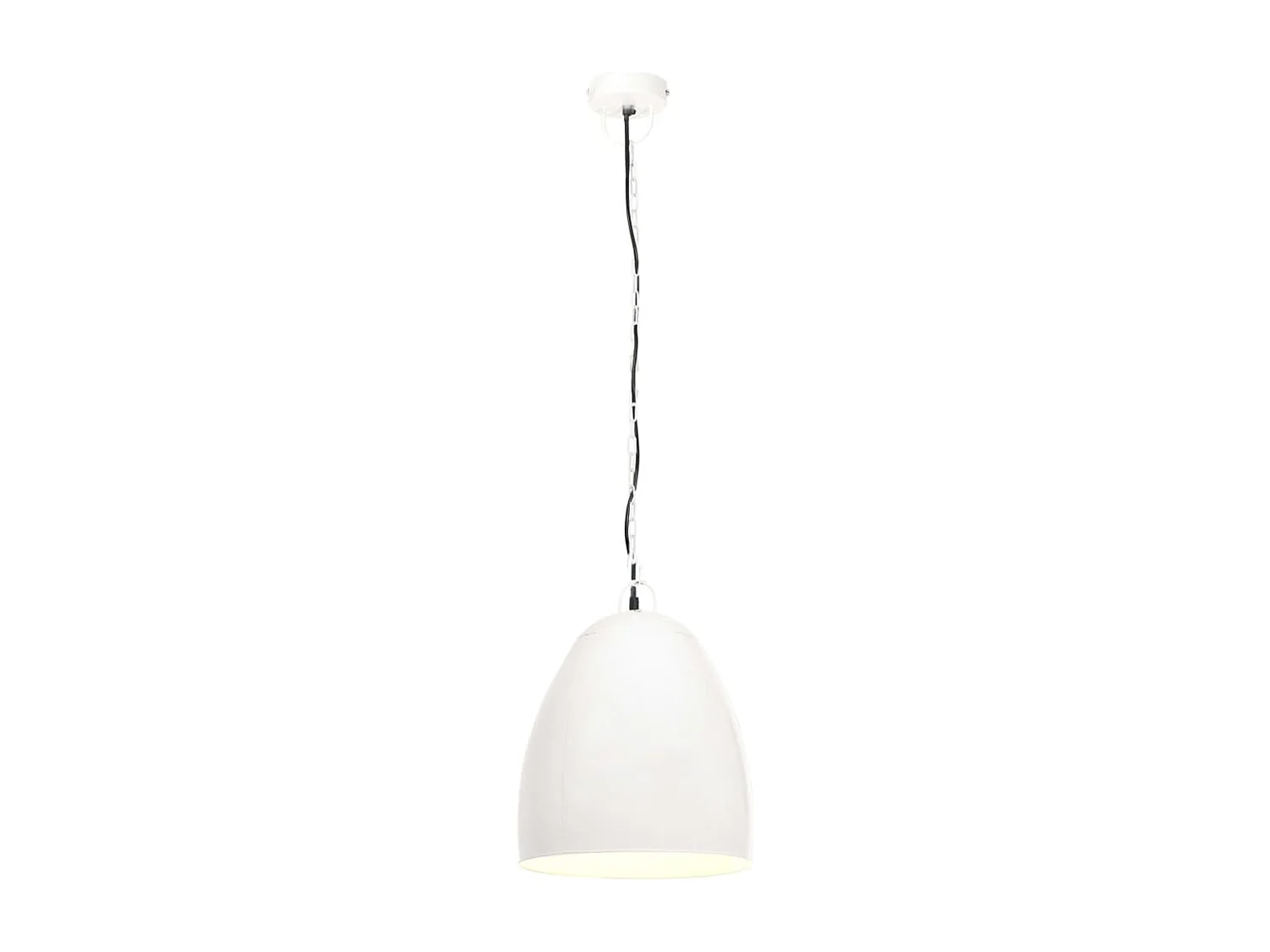 Lampe suspendue industrielle 25 W Blanc Rond 42 cm E27