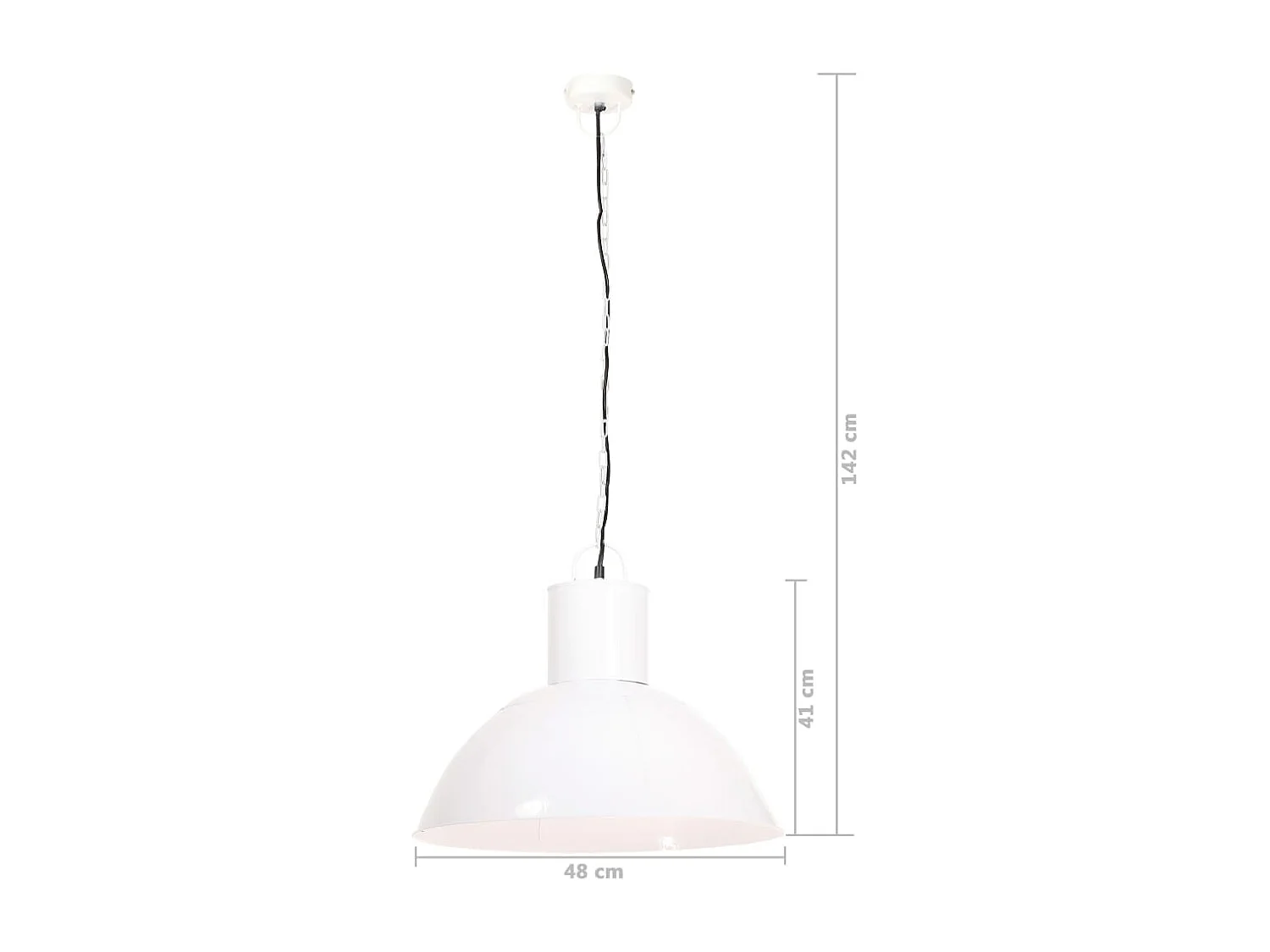 Lampe suspendue 25 W Blanc Rond 48 cm E27