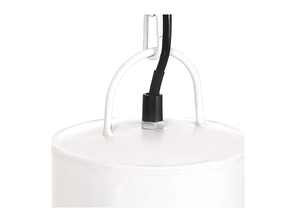 Lámpara colgante redonda 25 W blanca 48 cm E27