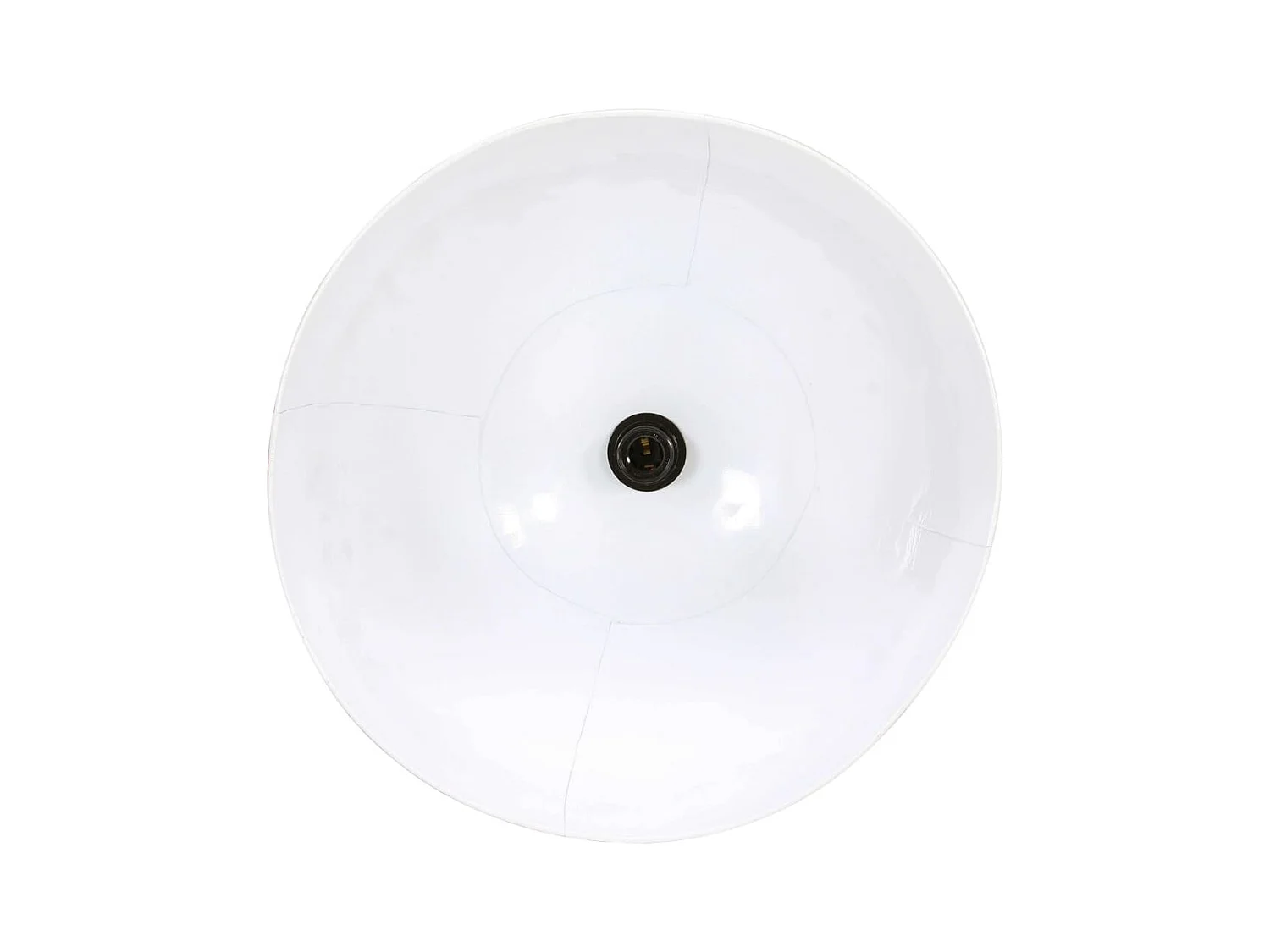 Lámpara colgante redonda 25 W blanca 48 cm E27