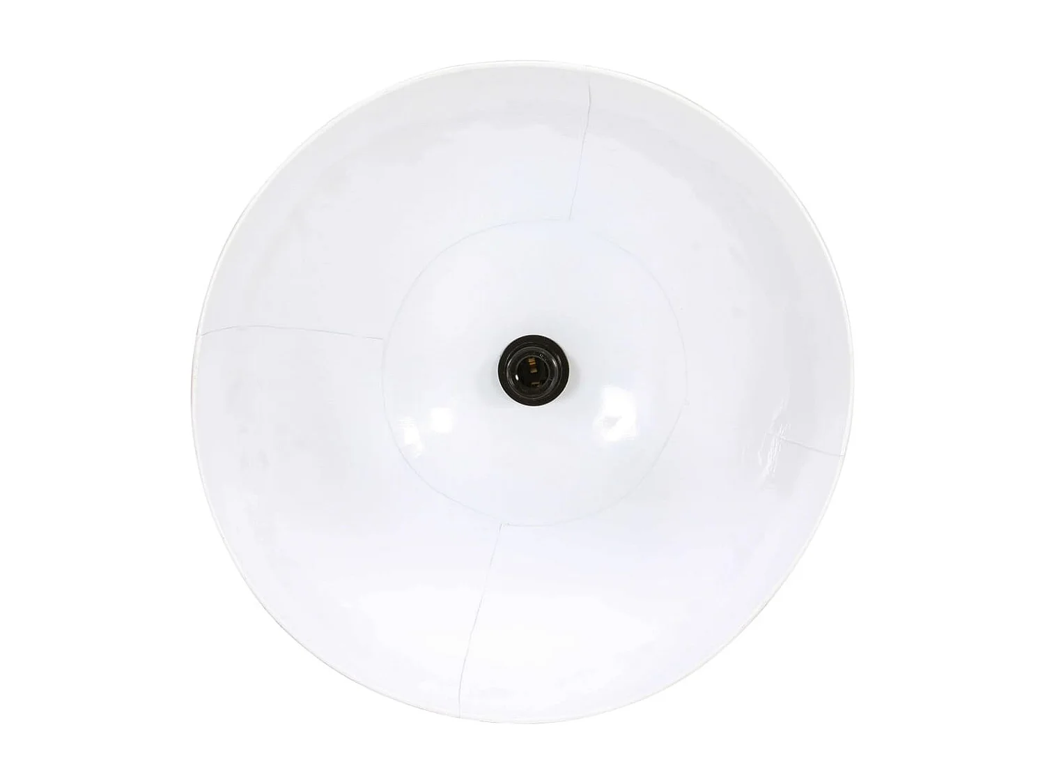 Lámpara colgante redonda 25 W blanca 48 cm E27