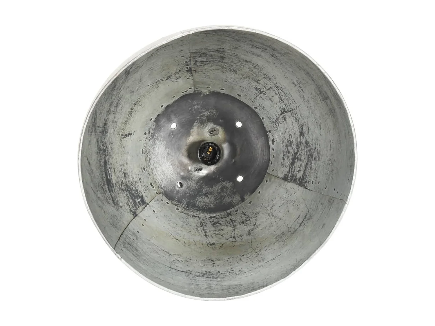 Lampe suspendue industrielle 25 W Argenté Rond 32 cm E27