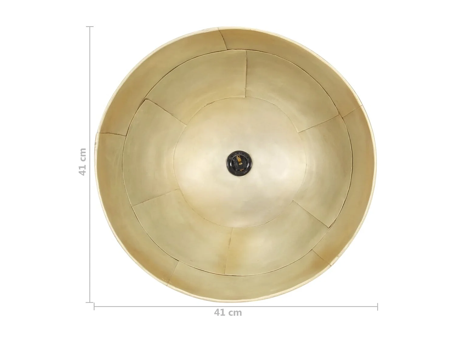 Candeeiro de Teto Vintage Redondo em Bronze com Casquilho E27 de 25W