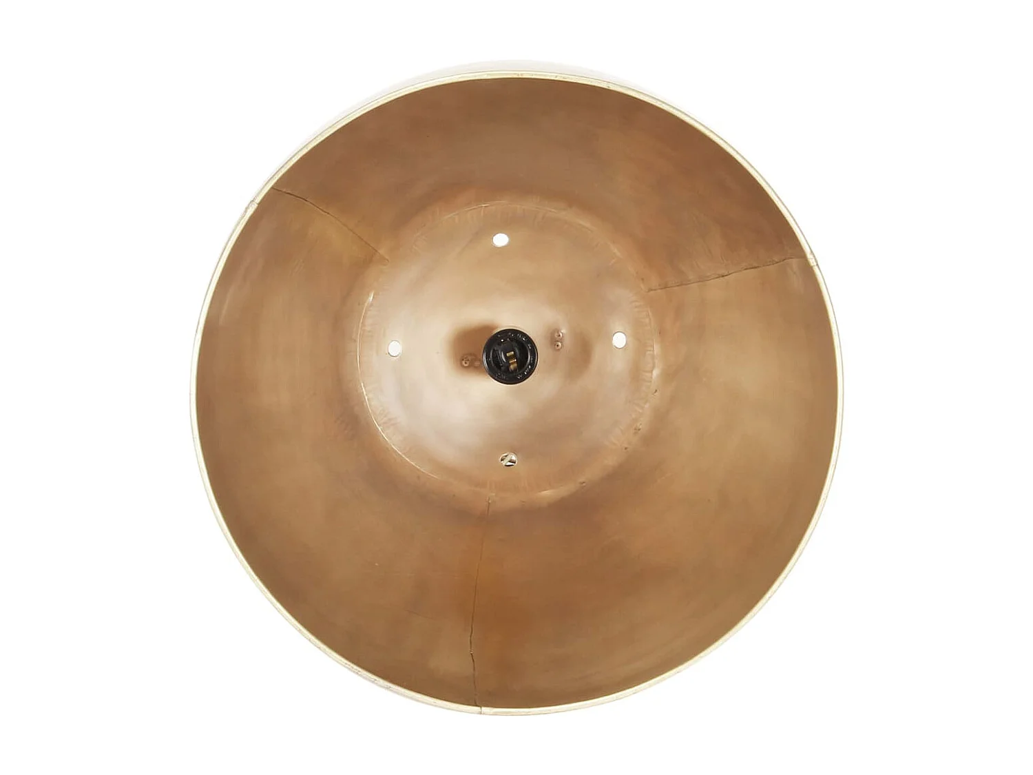 Lámpara colgante industrial redonda 25 W latón 32 cm E27