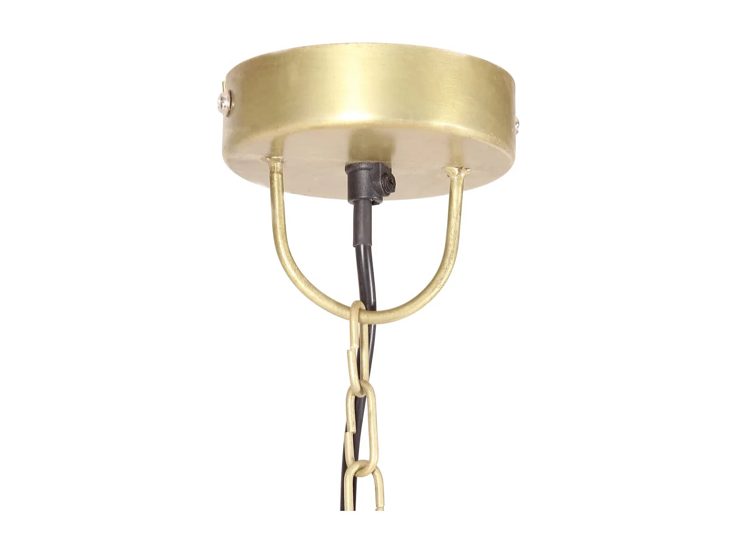 Lámpara colgante industrial redonda 25 W latón 32 cm E27