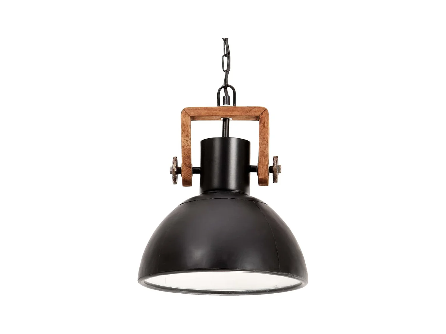 Lampe suspendue industrielle 25 W Noir Rond 30 cm E27