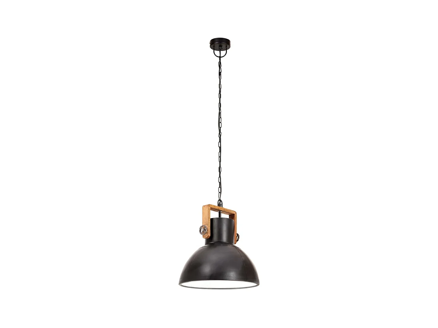 Lampe suspendue industrielle 25 W Noir Rond 30 cm E27
