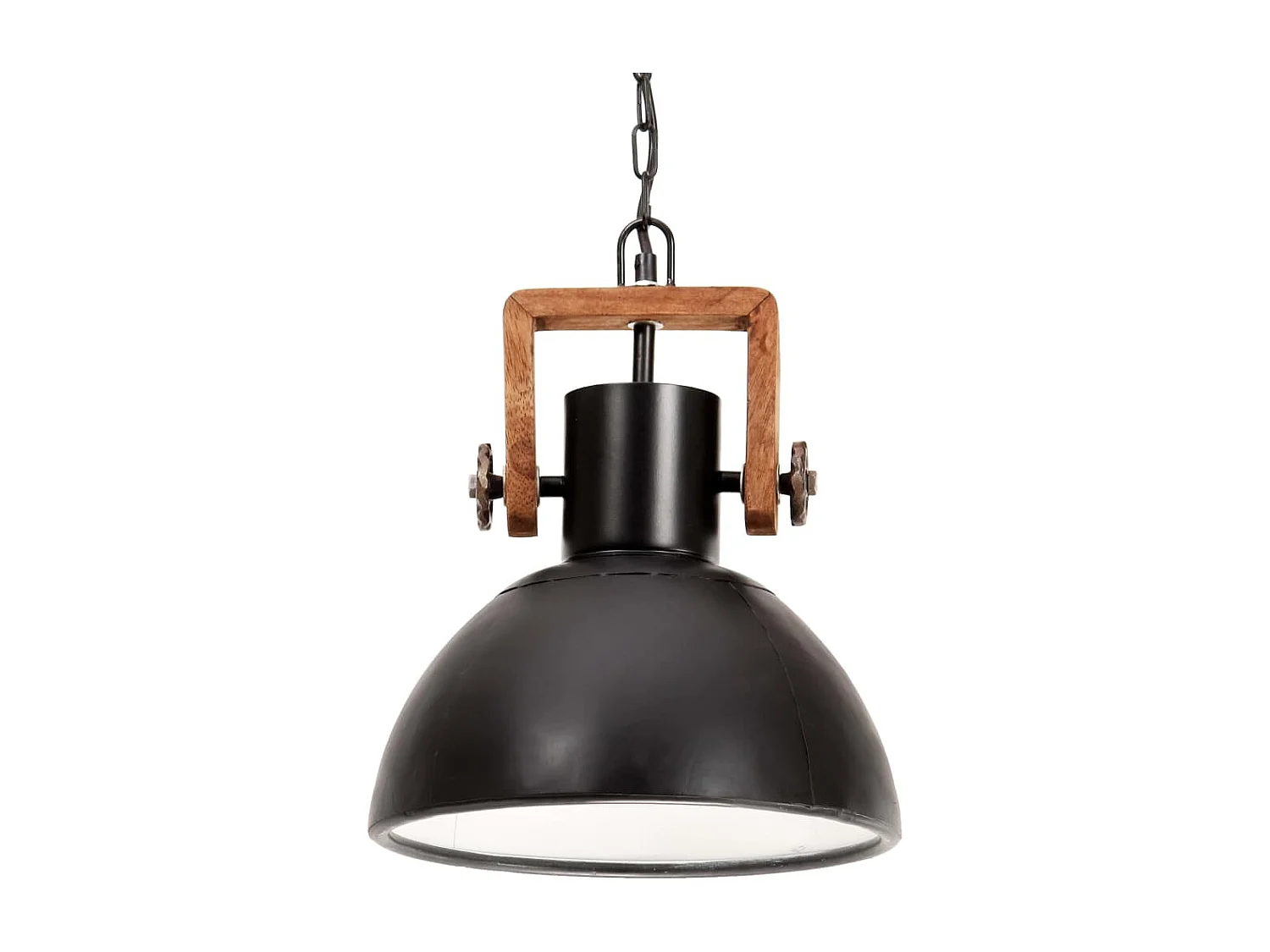 vidaXL Lampe suspendue industrielle 25 W Noir Rond 30 cm E27