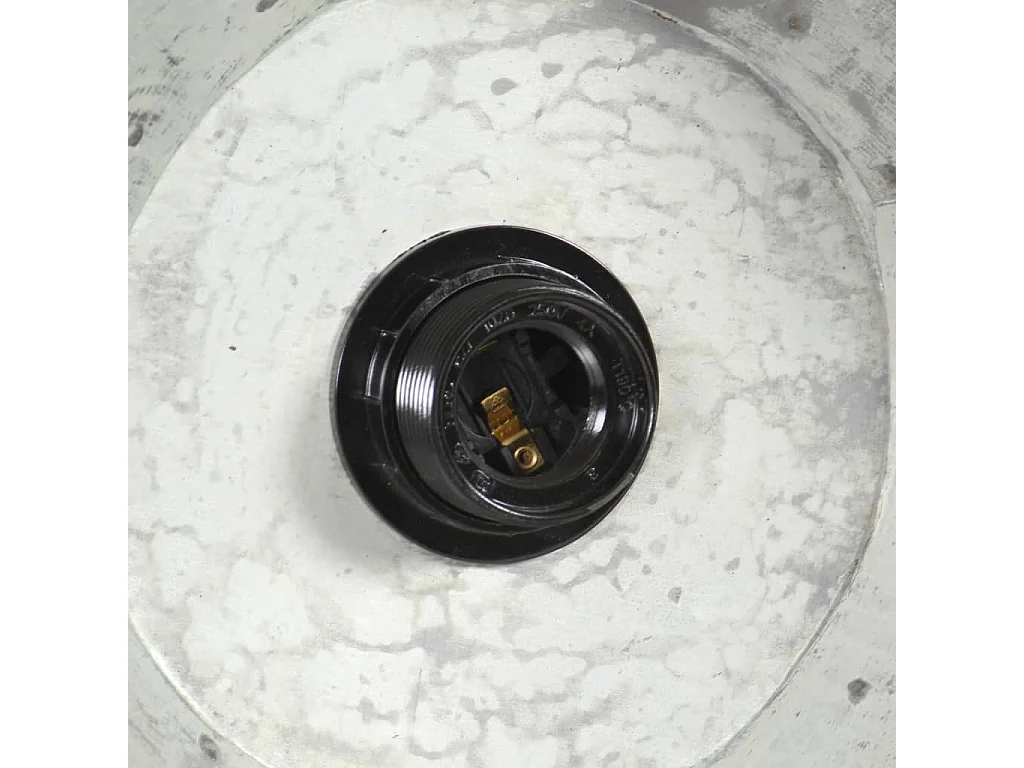 Lámpara colgante industrial 25 W plateada 109 cm E27