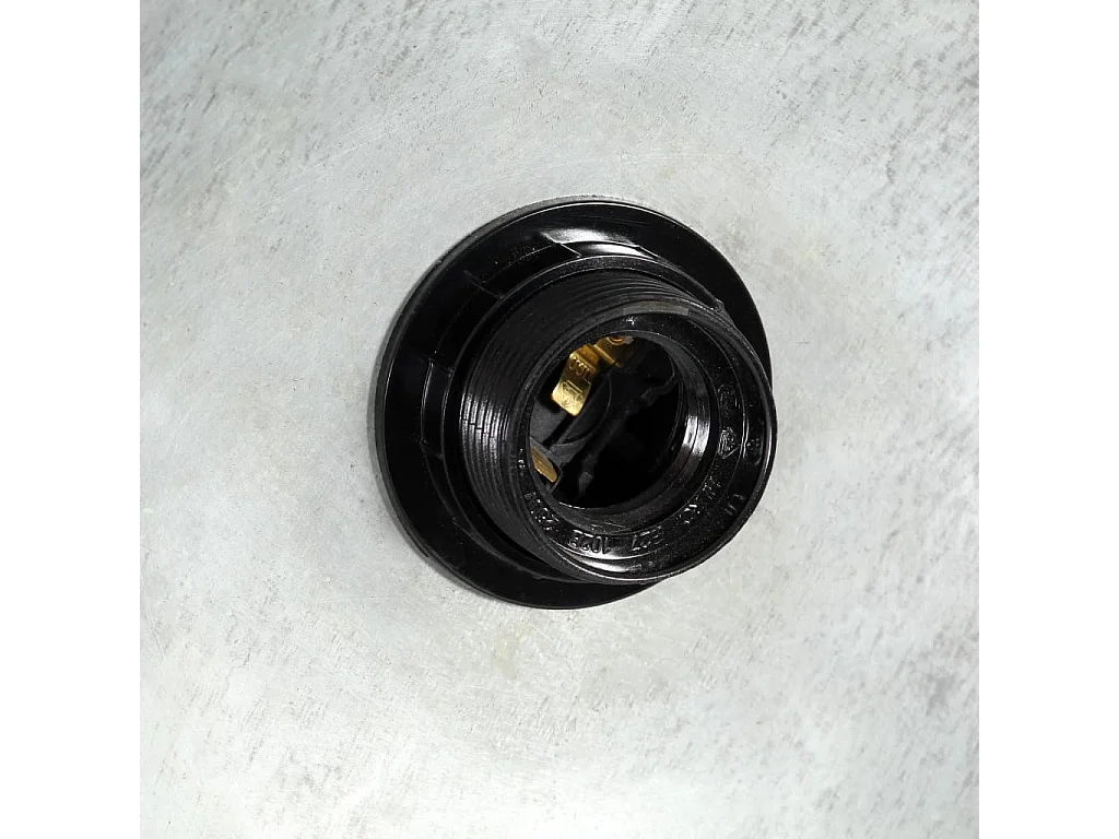 Candeeiro Suspenso Industrial Redondo Prateado 25W com Abajur de 40 cm