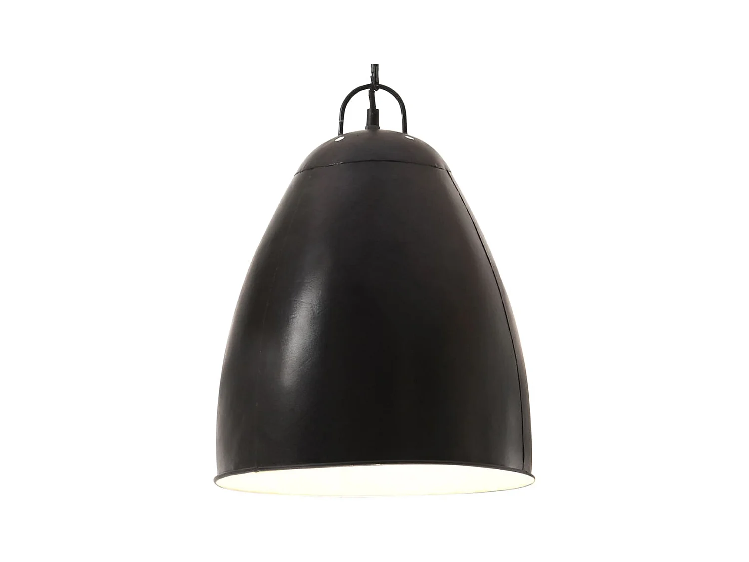 Lampe suspendue industrielle 25 W Noir Rond 32 cm E27