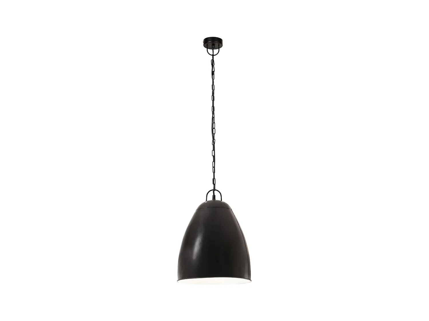 Lampe suspendue industrielle 25 W Noir Rond 32 cm E27