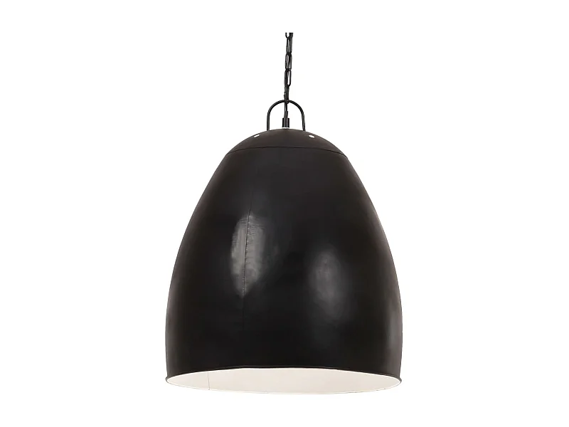 Lampe suspendue industrielle 25 W Noir Rond 42 cm E27