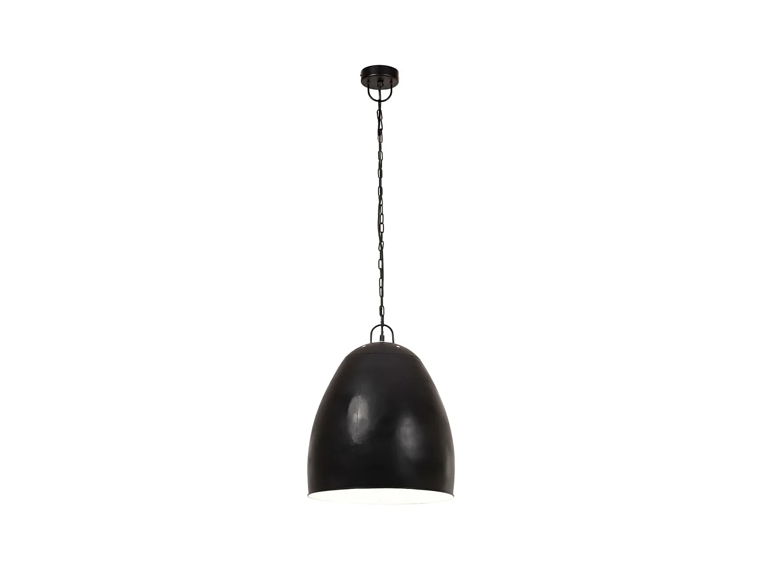 Lampe suspendue industrielle 25 W Noir Rond 42 cm E27
