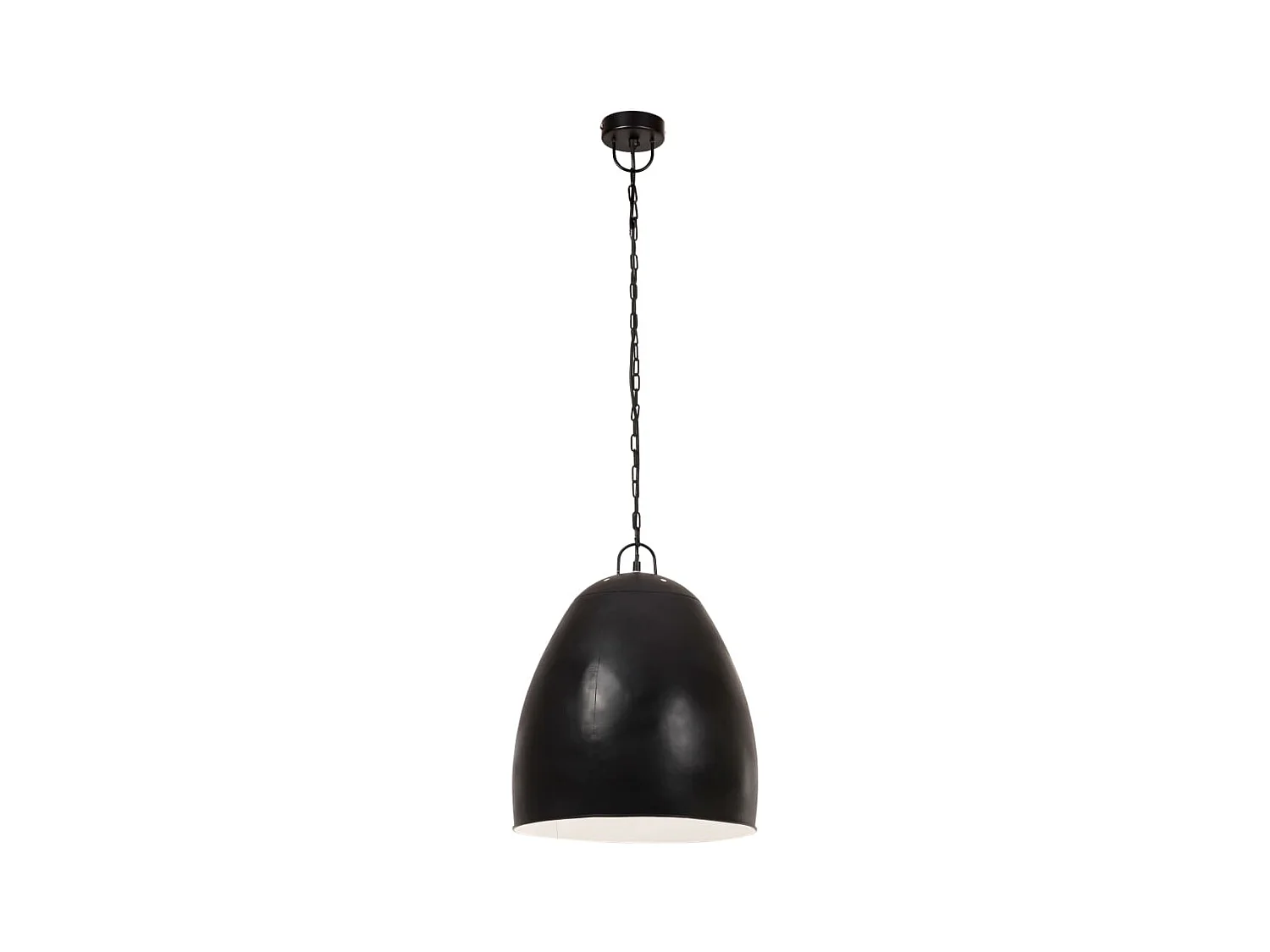Lampe suspendue industrielle 25 W Noir Rond 42 cm E27