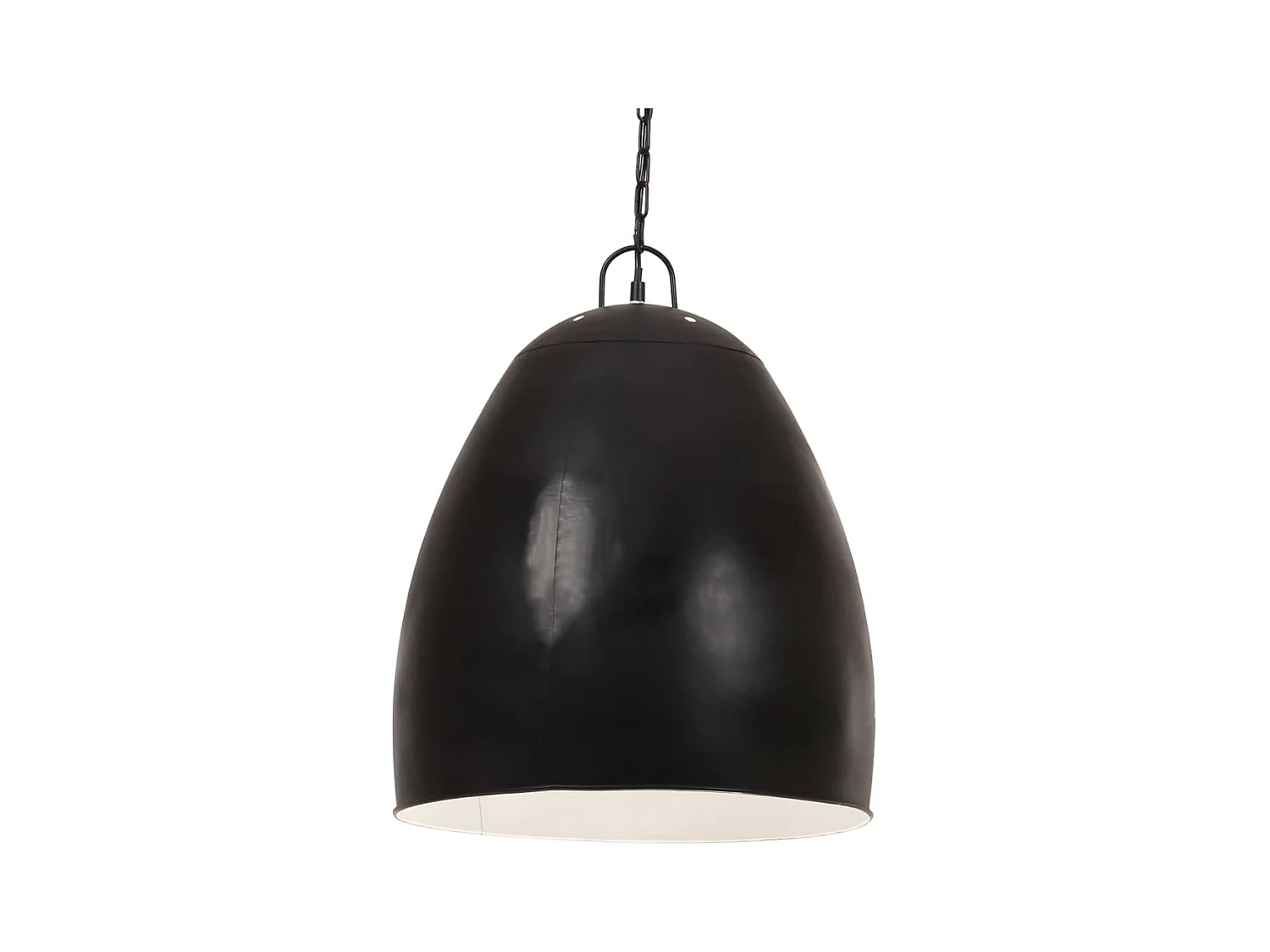 Hängelampe Industriestil 25 W Schwarz Rund 42 cm E27