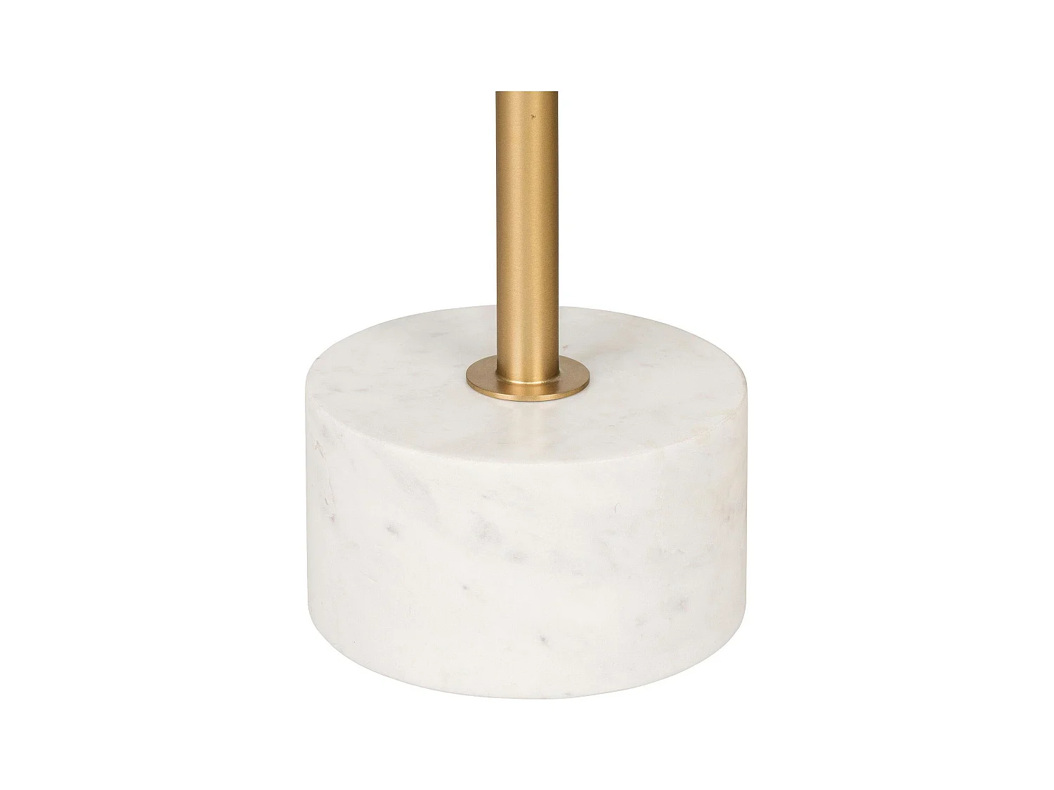 Bout de canapé design en marbre avec plateau doré Ø51 cm TALLINN