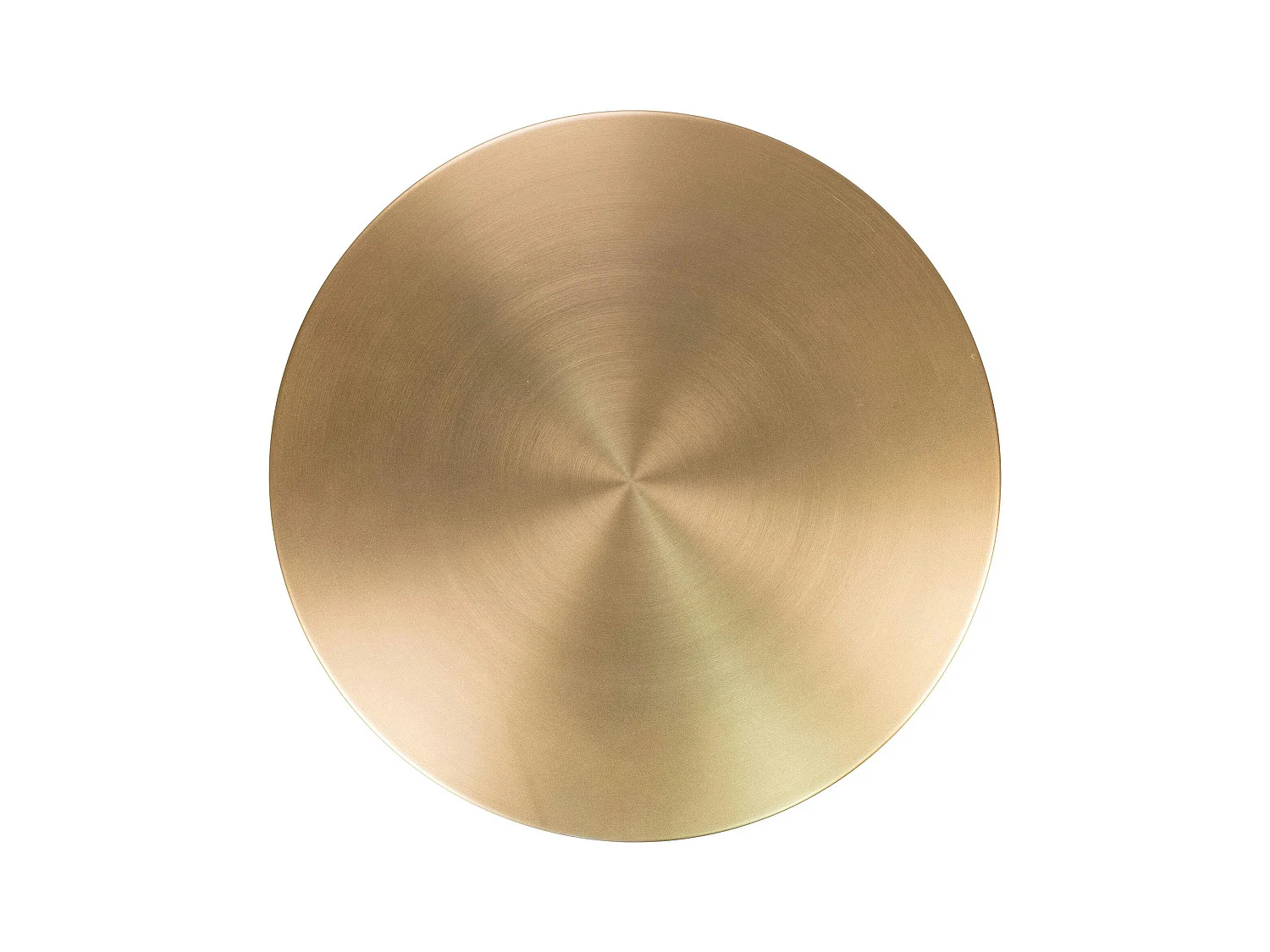 Bout de canapé design en marbre avec plateau doré Ø51 cm TALLINN