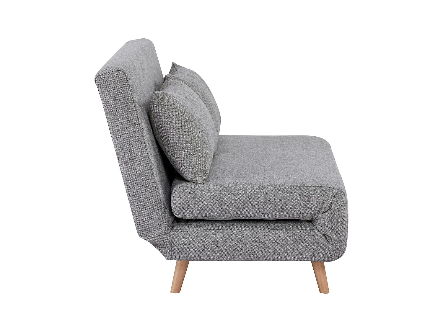 Canapé lit 2 places gris BERLIN