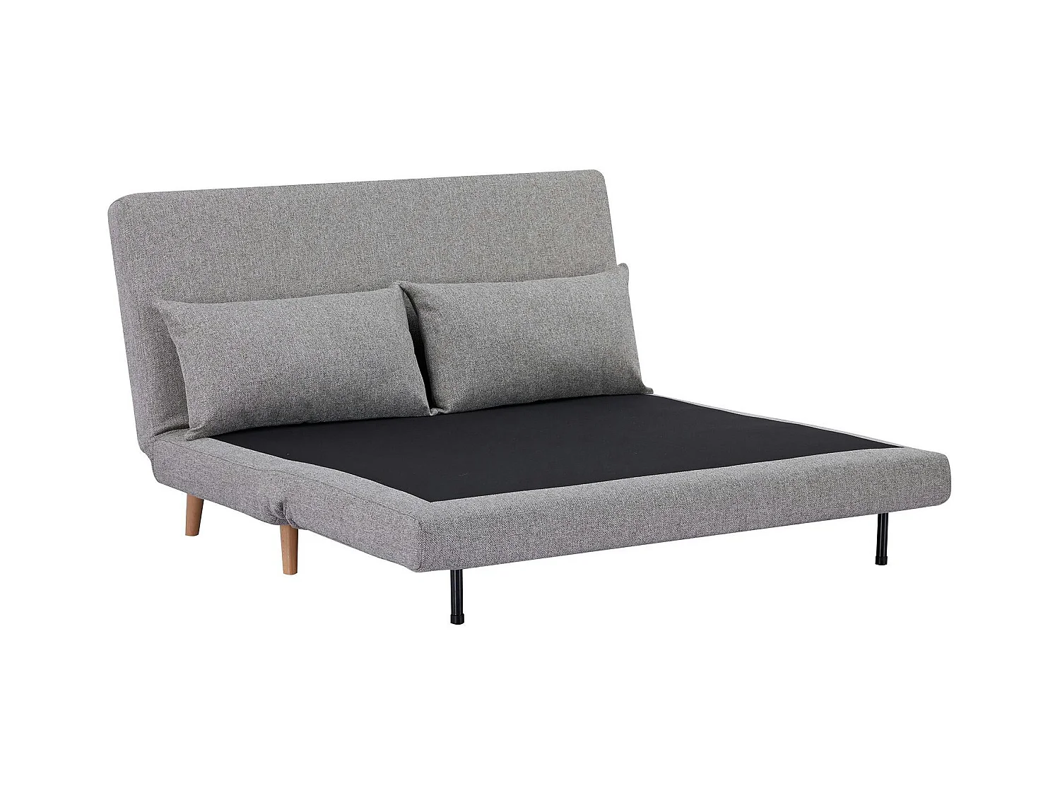 Canapé lit 2 places gris BERLIN