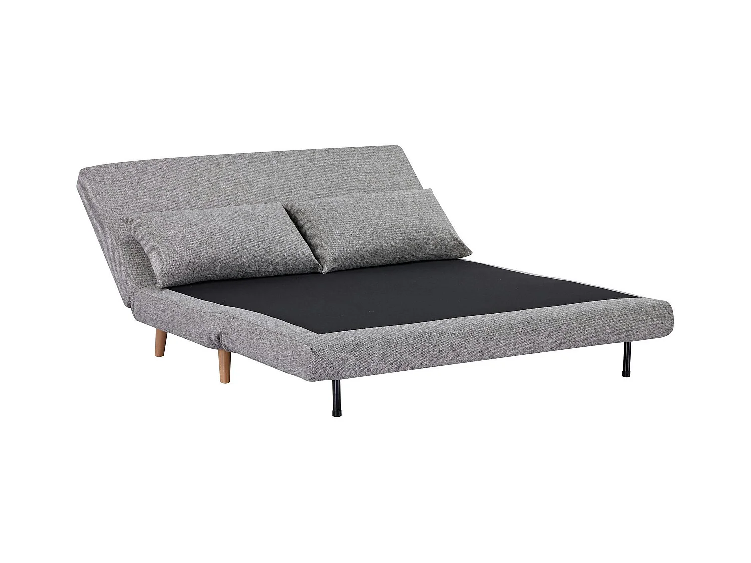 Canapé lit 2 places gris BERLIN