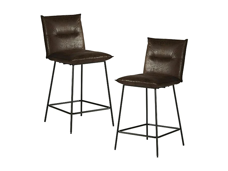 Chaise îlot central havane MALMOE (lot de 2)