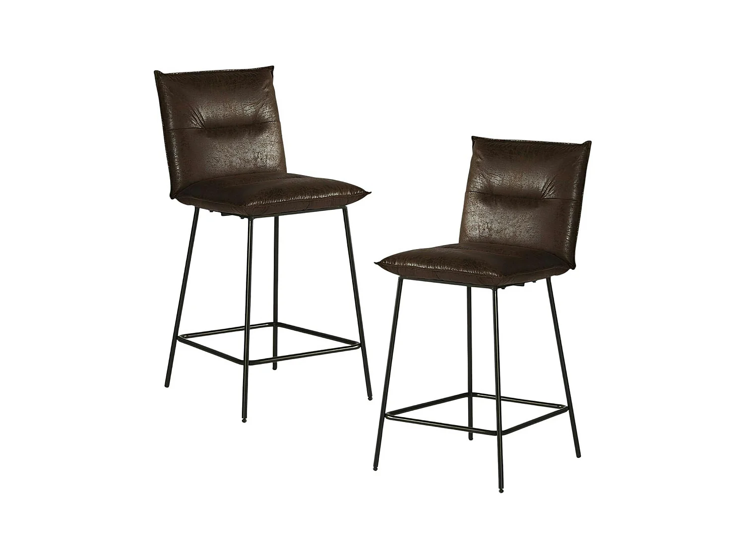 Chaise îlot central havane MALMOE (lot de 2)