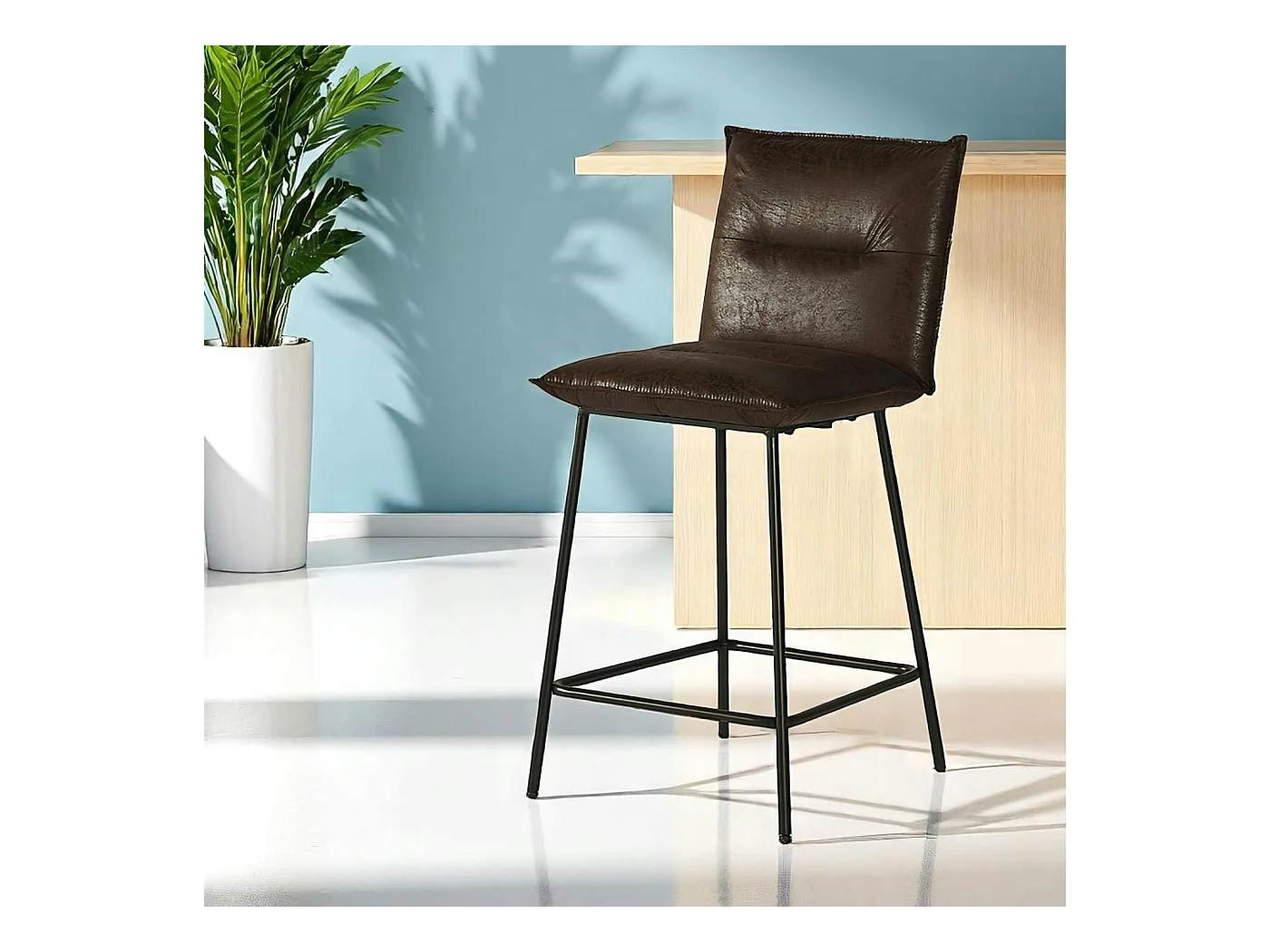 Chaise îlot central havane MALMOE (lot de 2)