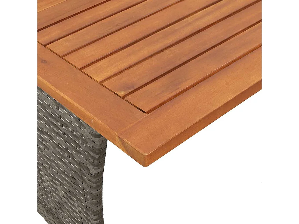 Set Divano da Giardino 5 pz con Cuscini Grigio in Polyrattan