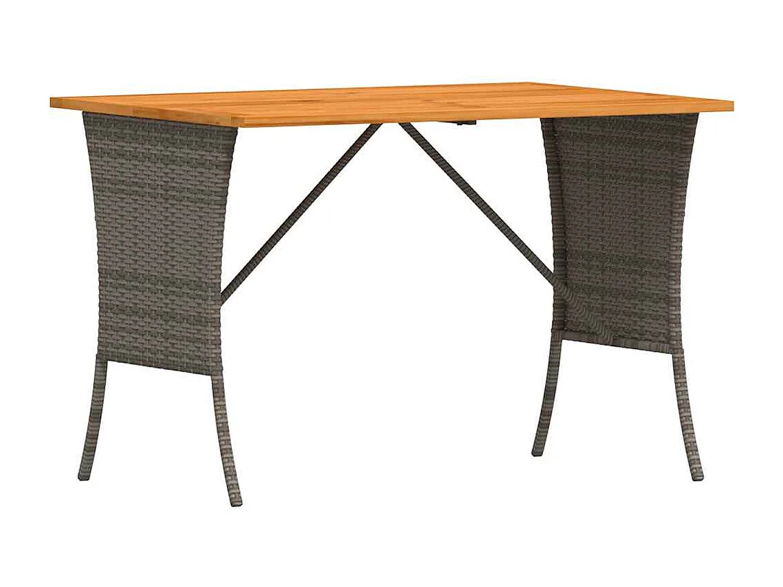 Salon de jardin 5 pcs avec coussins gris résine tressée