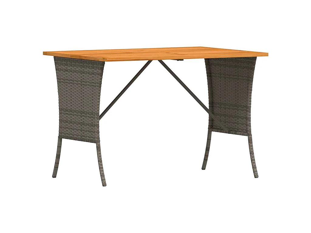 Set Divano da Giardino 5 pz con Cuscini Grigio in Polyrattan