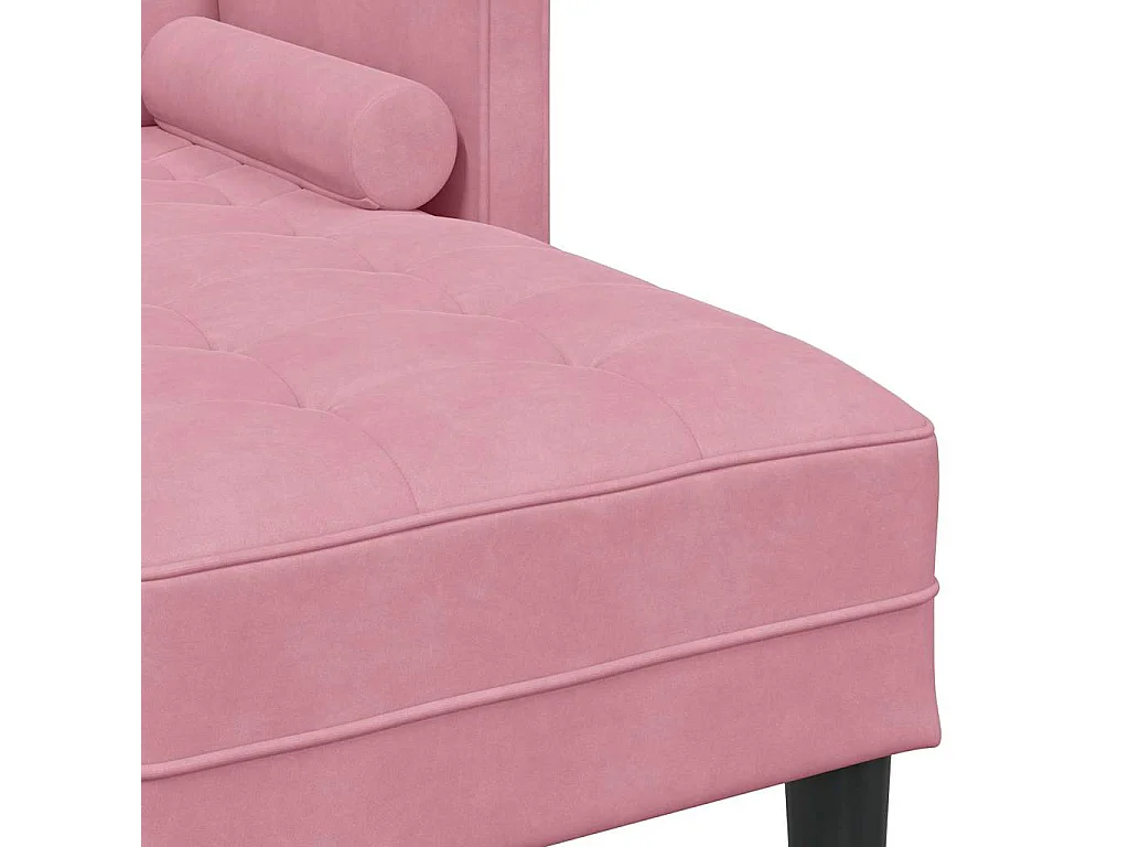 Ensemble de Canapés avec coussin 2 pcs Rose Polyester