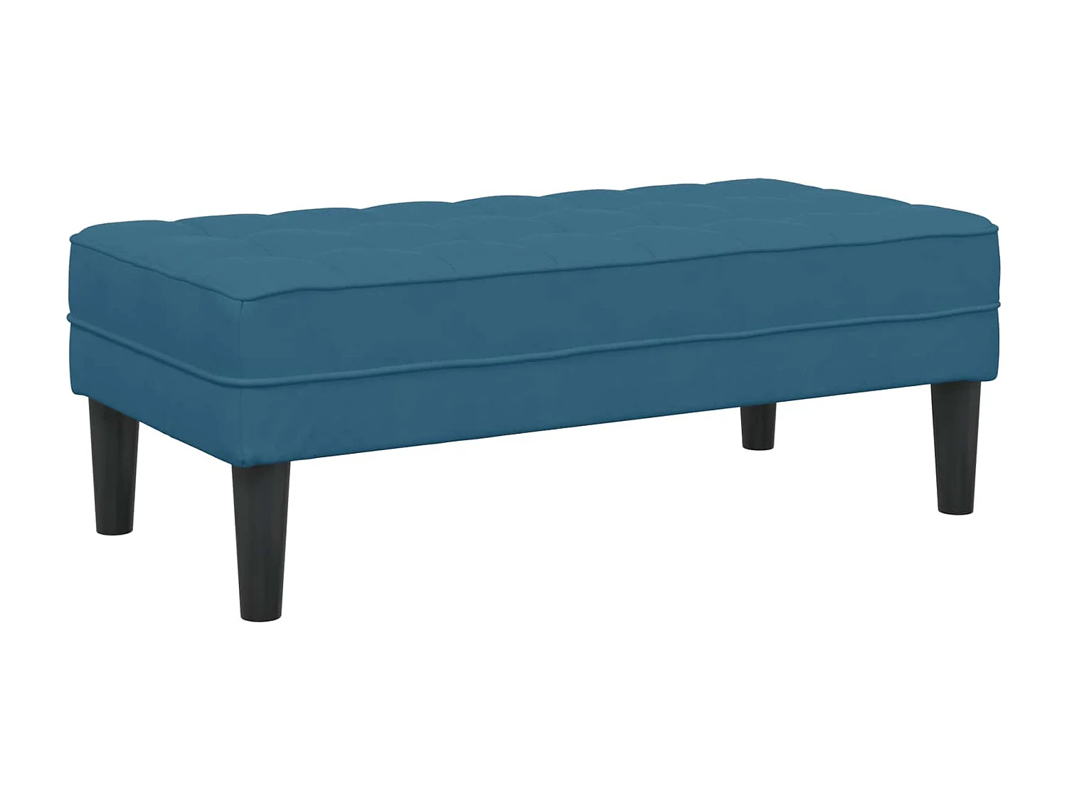 Bankstel met kussen 2 pcs Blauw Polyester