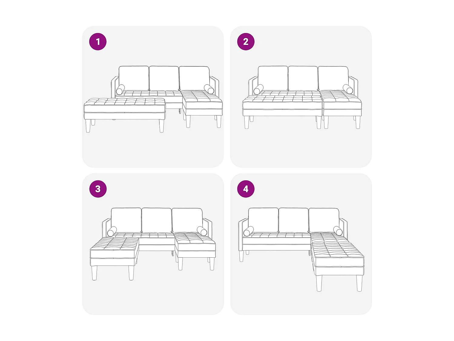 Bankstel met kussen 2 pcs Blauw Polyester