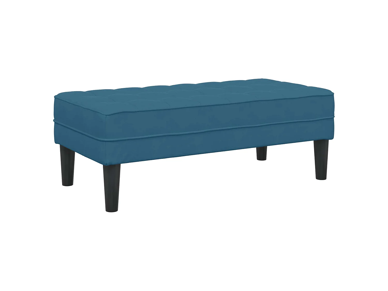 Ensemble de Canapés avec coussin 2 pcs Bleu Polyester