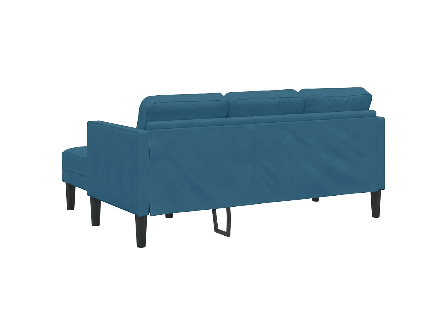 Ensemble de Canapés avec coussin 2 pcs Bleu Polyester