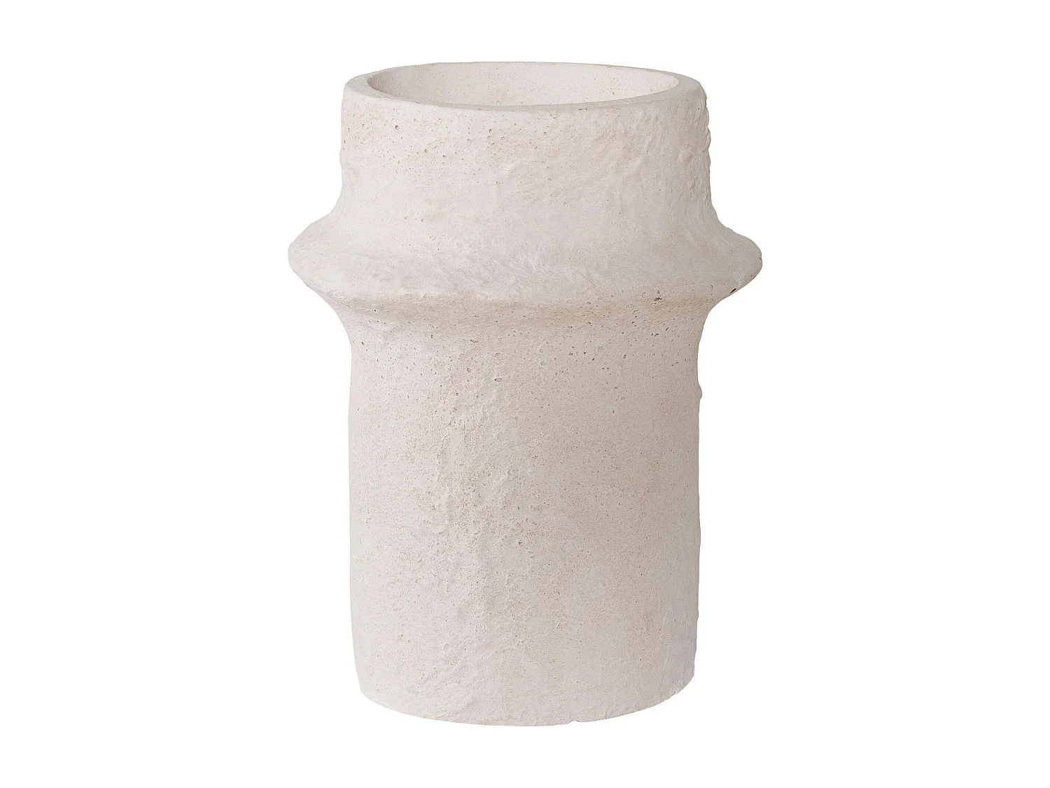 Bougeoir en ciment brut (lot de 2) - design organique, 2 hauteurs