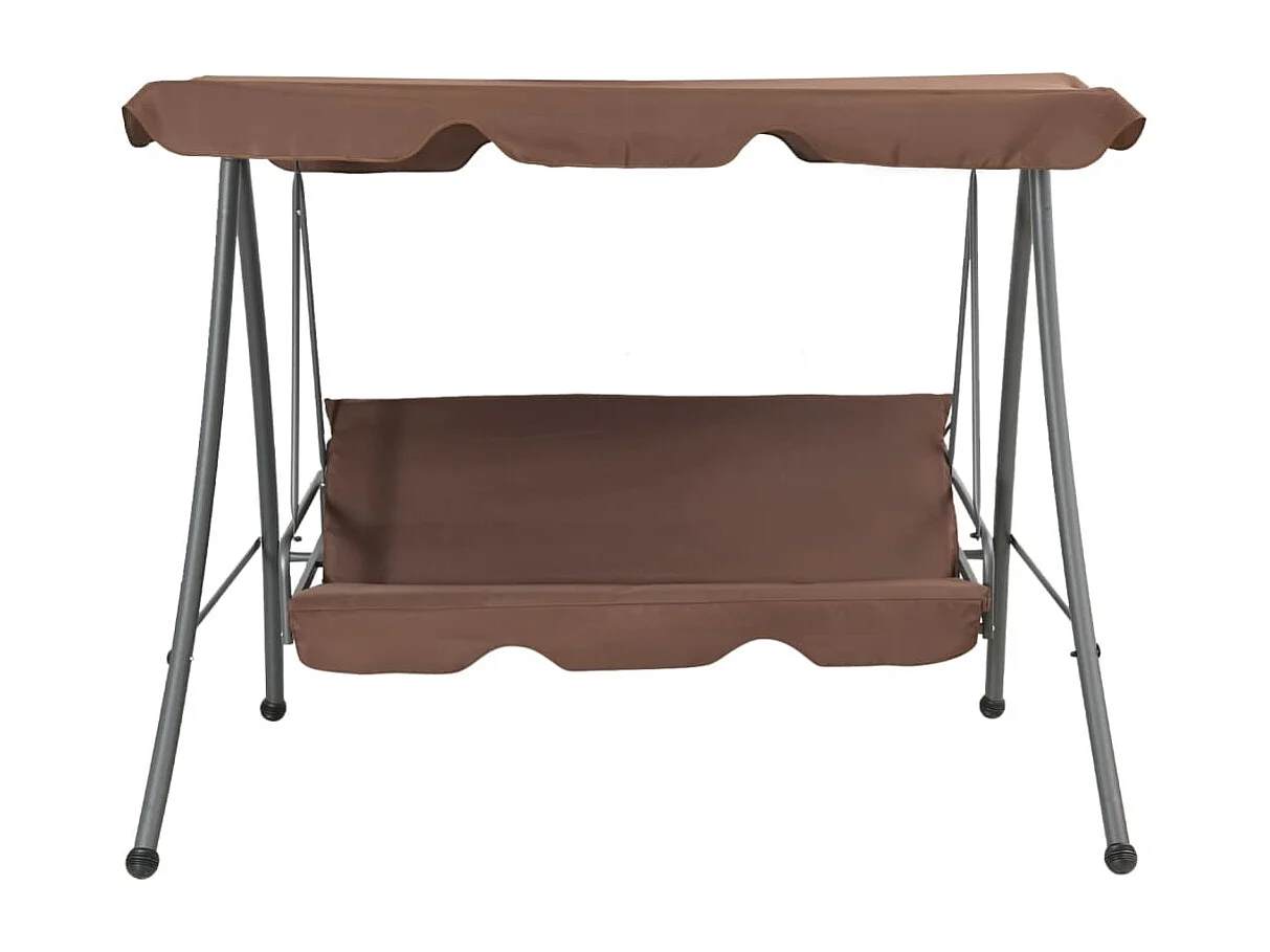 Hollywoodschaukel mit Sonnendach Kaffeebraun