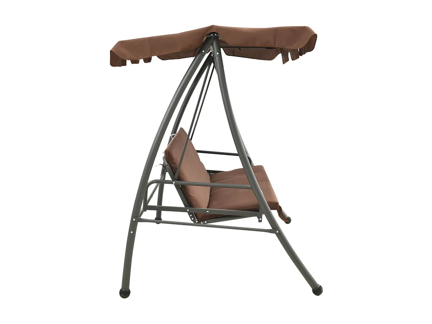 Hollywoodschaukel mit Sonnendach Kaffeebraun