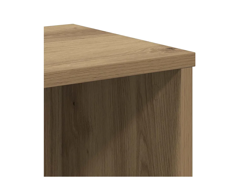 Bibliothèque chêne artisanal 50x25x105 cm bois d'ingénierie