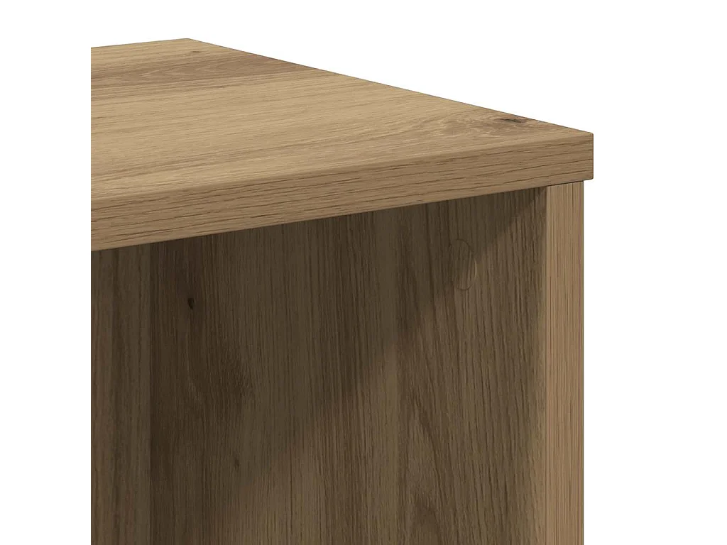 Bibliothèque chêne artisanal 50x25x105 cm bois d'ingénierie