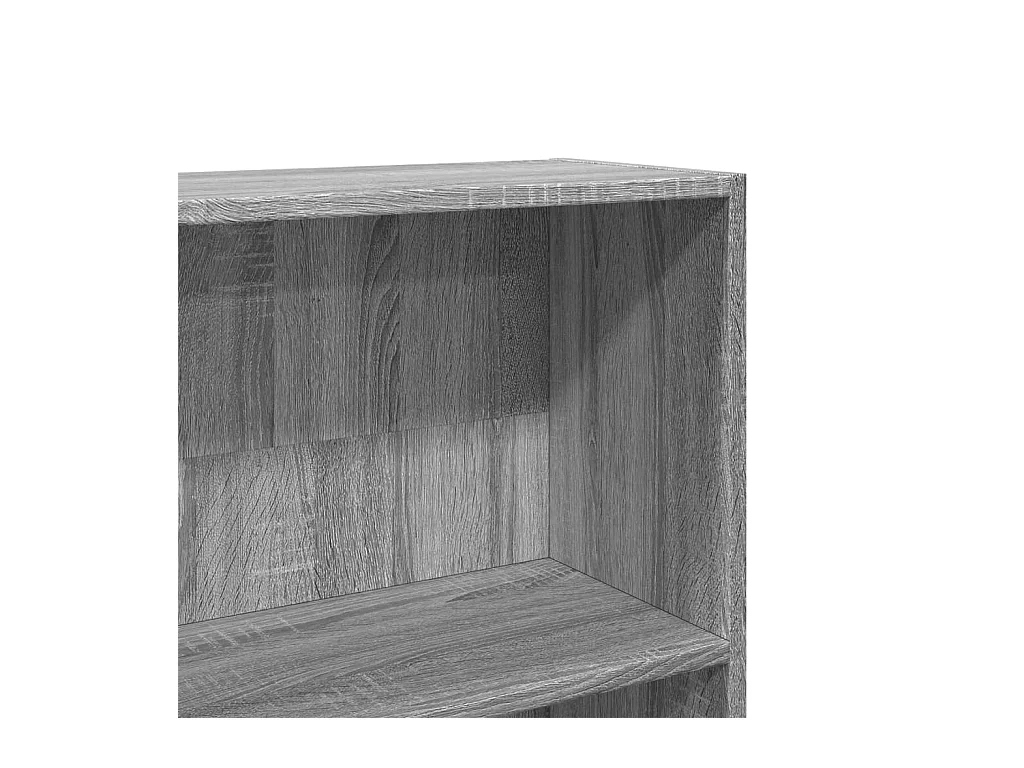 Bibliothèque sonoma gris 80x24x176 cm bois d'ingénierie