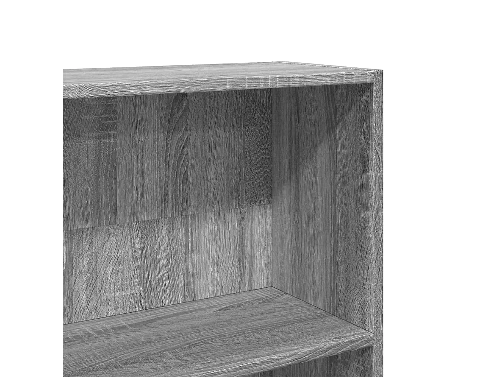 Bibliothèque sonoma gris 80x24x176 cm bois d'ingénierie