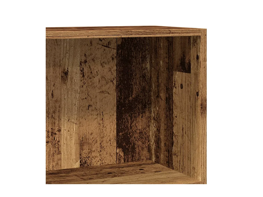Bibliothèque vieux bois 60x24x76 cm bois d'ingénierie