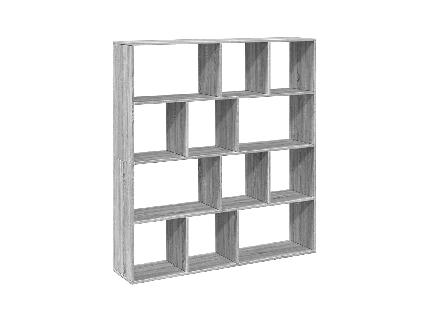 Bibliothèque sonoma gris 132x29x141,5 cm bois d'ingénierie