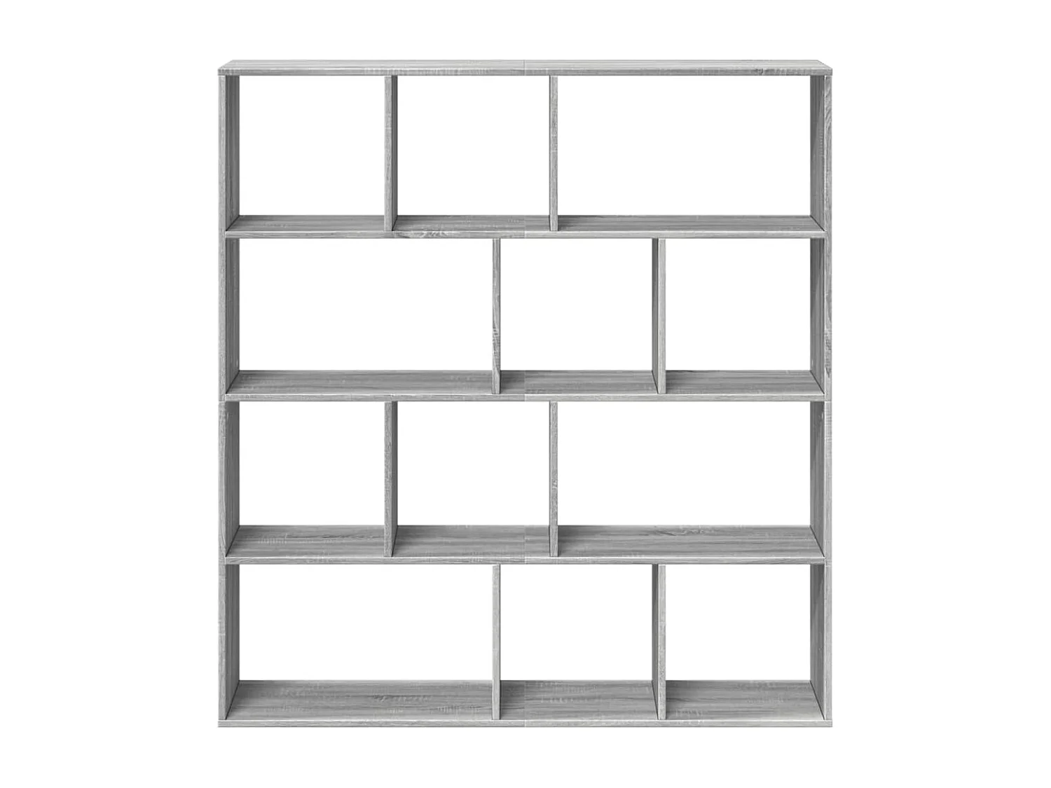 Bücherregal Grau Sonoma 132x29x141,5 cm Holzwerkstoff