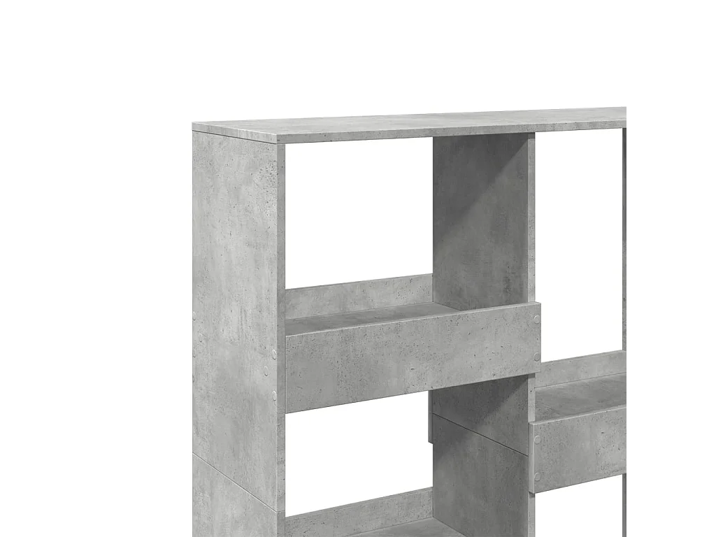 Bibliothèque/Séparateur de pièce gris béton 100x33x115 cm